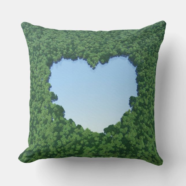 Heart-Shaped Lake Cushion (Front)