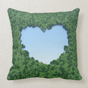 Heart-Shaped Lake Cushion