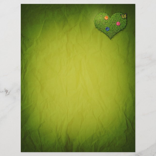 Heart-Shaped Lawn Flowers Butterfly (Front)