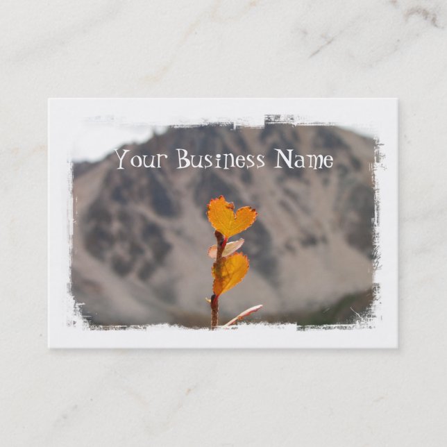Heart-Shaped Leaf Business Card (Front)