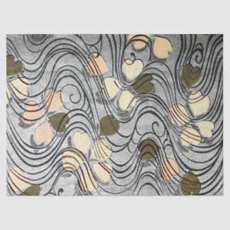 Heart Shaped Leaves in Water Tissue Paper