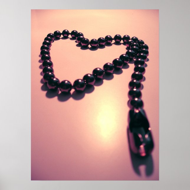 Heart-Shaped Necklace Poster (Front)