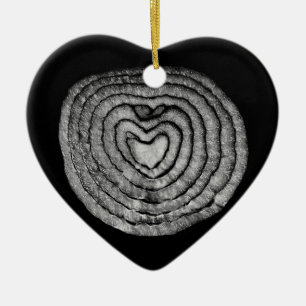 Heart Shaped Onion Ceramic Tree Decoration