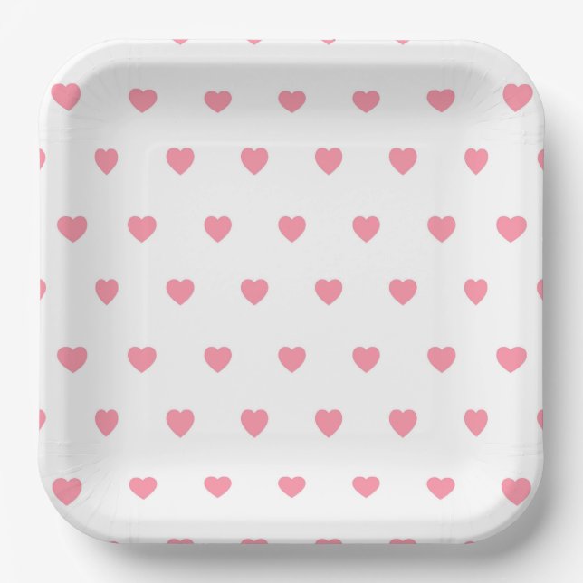 Heart-Shaped Paper Plates (Front)