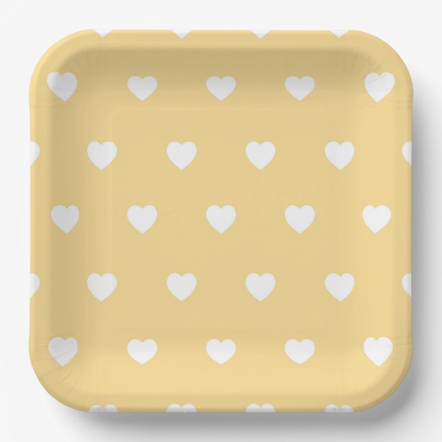 Heart-Shaped Paper Plates (Front)