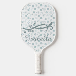 Heart Shaped Petal Flowers Pickleball Paddle