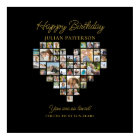 Heart Shaped Photo Collage Birthday Party Welcome