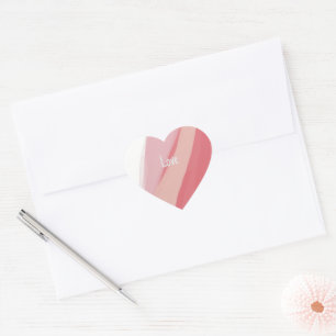 Heart Shaped Pink Watercolor  Sticker