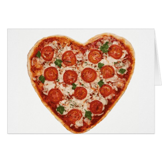 heart shaped pizza (Front Horizontal)