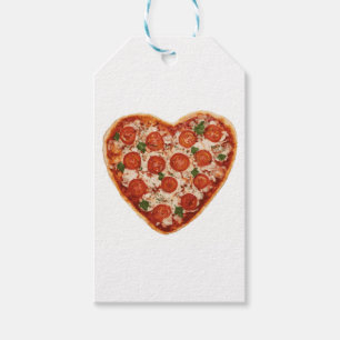 heart shaped pizza gift tags