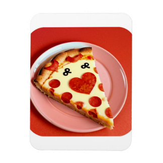 Heart-Shaped Pizza Slice Fridge Magnet 