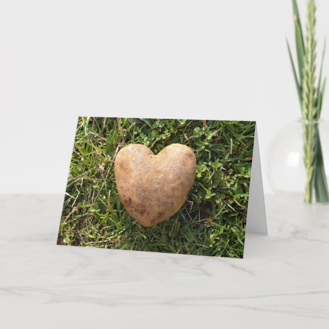 Heart Shaped Potato Card (Front)