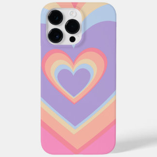 heart shaped rainbow  Case-Mate iPhone 14 pro max case