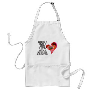 Heart Shaped Red Tomato Jokes Quotes Standard Apron