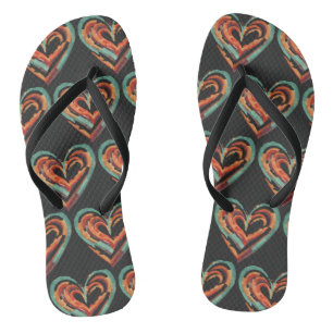 Heart-Shaped Retro Jandals