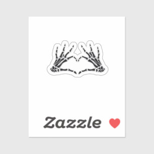 Heart-Shaped Skeleton Hands - Unique Art For Skele