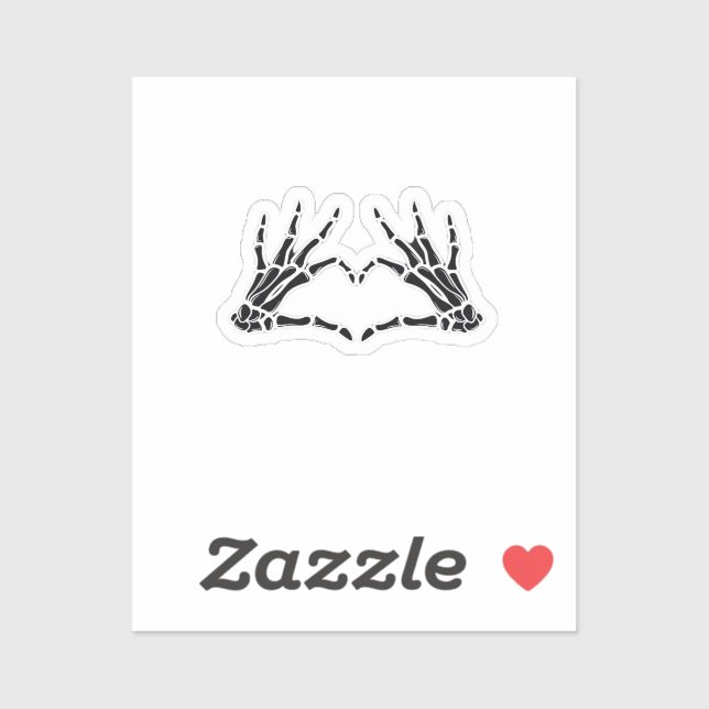 Heart-Shaped Skeleton Hands - Unique Art For Skele (Sheet)
