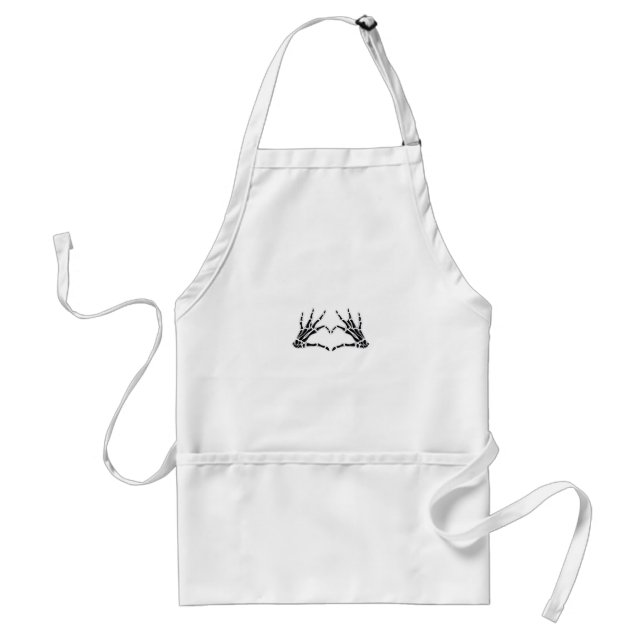 Heart-Shaped Skeleton Hands - Unique Art For Skele Standard Apron (Front)