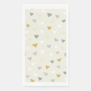 Heart Shaped soft color Napkin