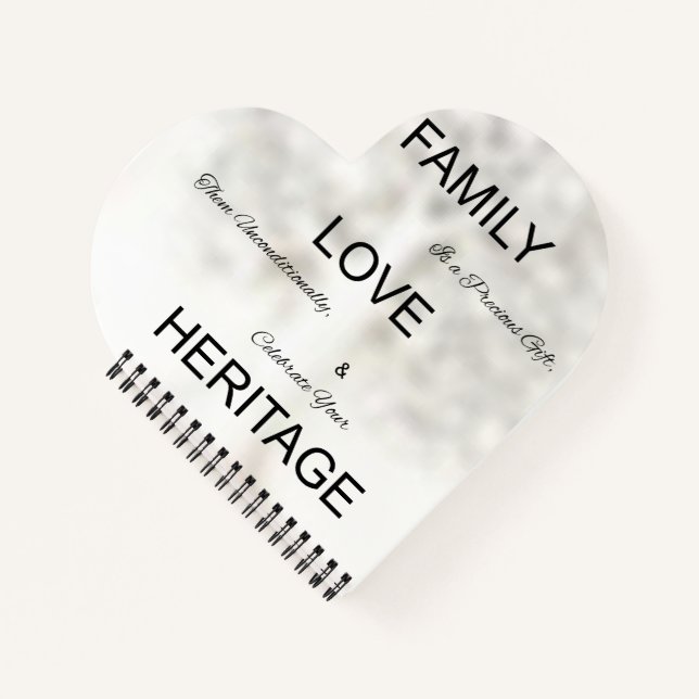 Heart Shaped Spiral Bound Journal (Front)