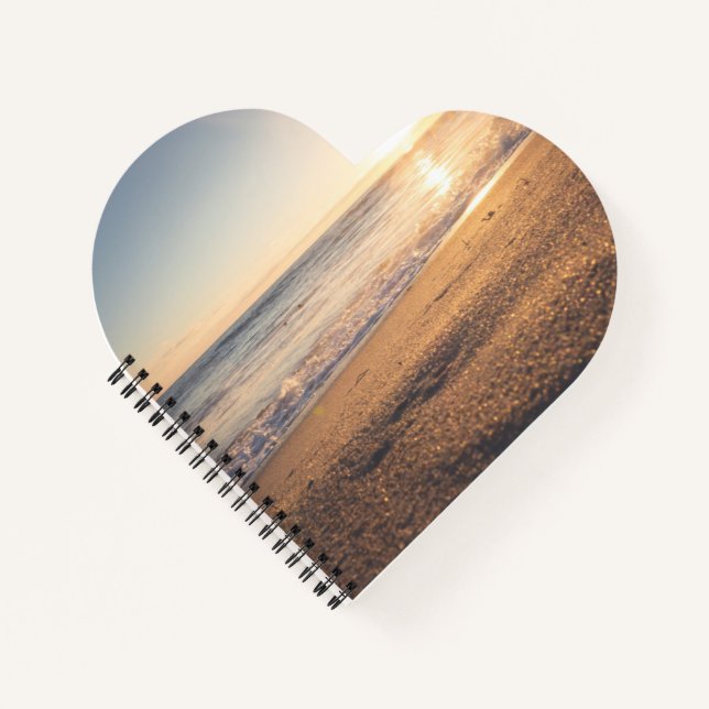 Heart Shaped Spiral Bound Notebook (Front)