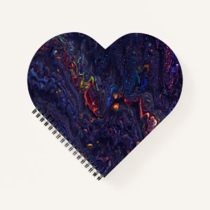 Heart Shaped Spiral Bound Notebook