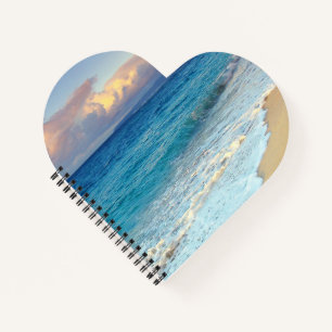 Heart Shaped Spiral Bound Notebook