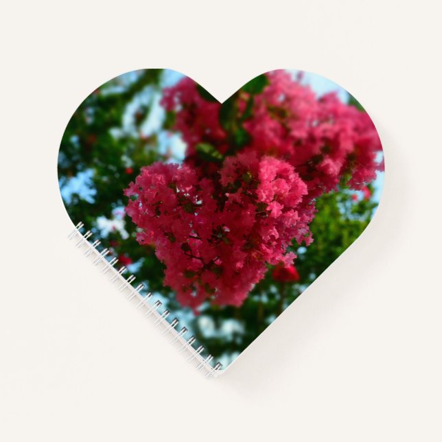 Heart Shaped Spiral Bound Notebook (Front)