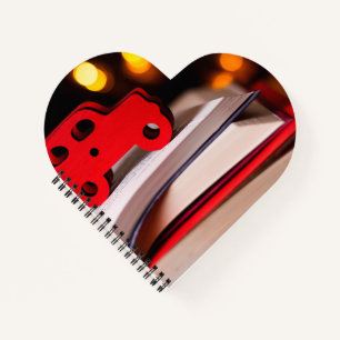 Heart Shaped Spiral Bound Notebook