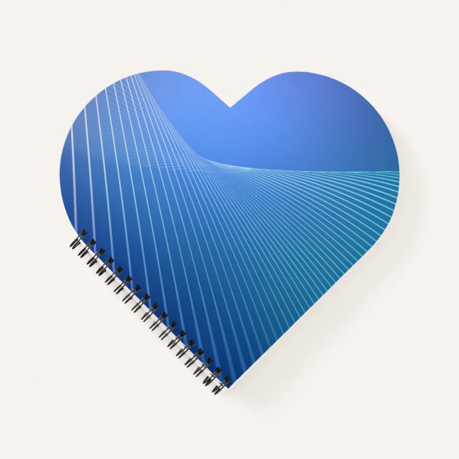 Heart Shaped Spiral Bound Notebook (Front)