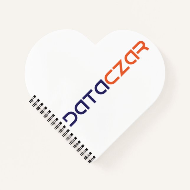 Heart Shaped Spiral Bound Notebook (Front)