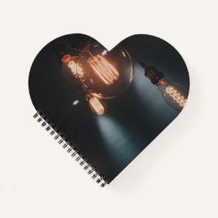 Heart Shaped Spiral Bound Notebook