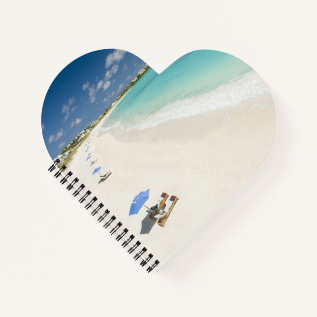 Heart Shaped Spiral Bound Notebook (Front)
