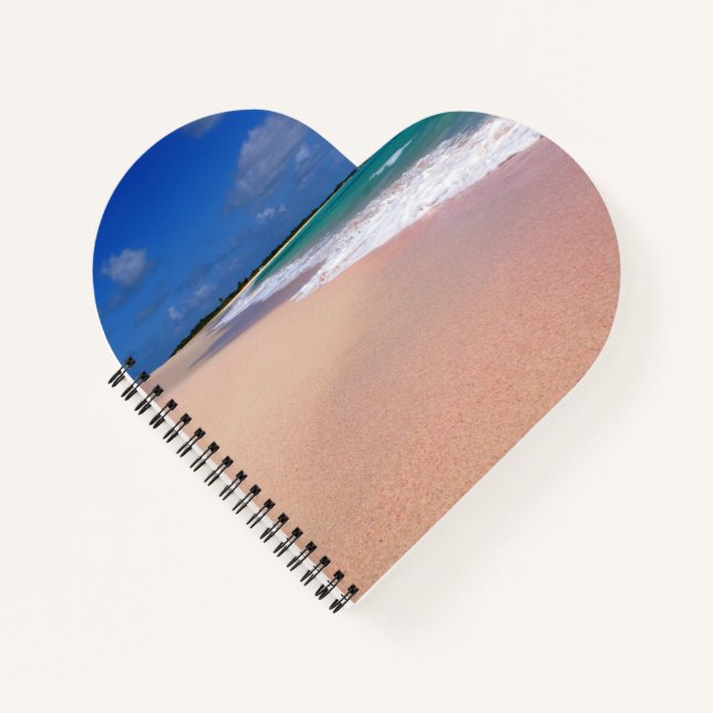 Heart Shaped Spiral Bound Notebook (Front)