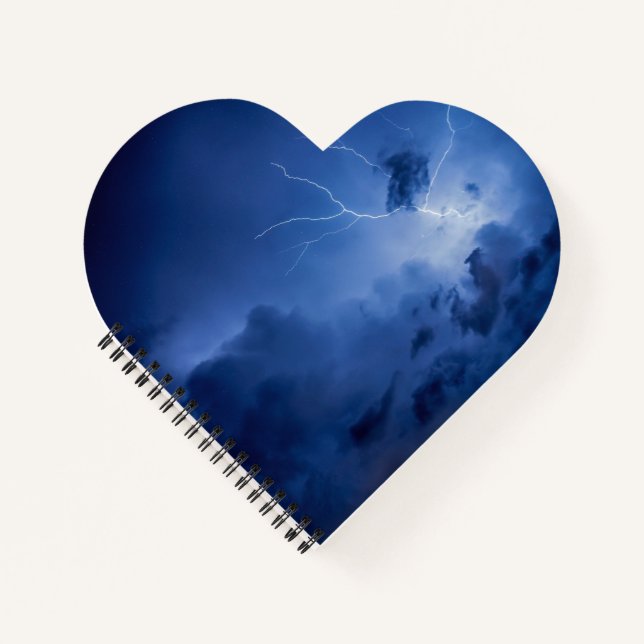 Heart Shaped Spiral Bound Notebook (Front)