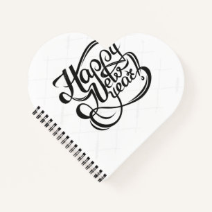 Heart Shaped Spiral Bound Notebook