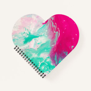 Heart Shaped Spiral Bound Notebook