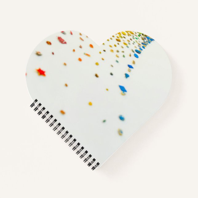 Heart Shaped Spiral Bound Notebook (Front)