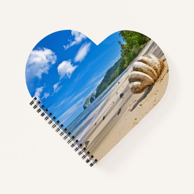 Heart Shaped Spiral Bound Notebook (Front)