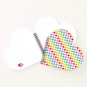 Heart Shaped Spiral Bound Notebook