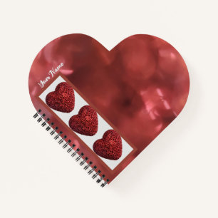 Heart Shaped Spiral Notebook