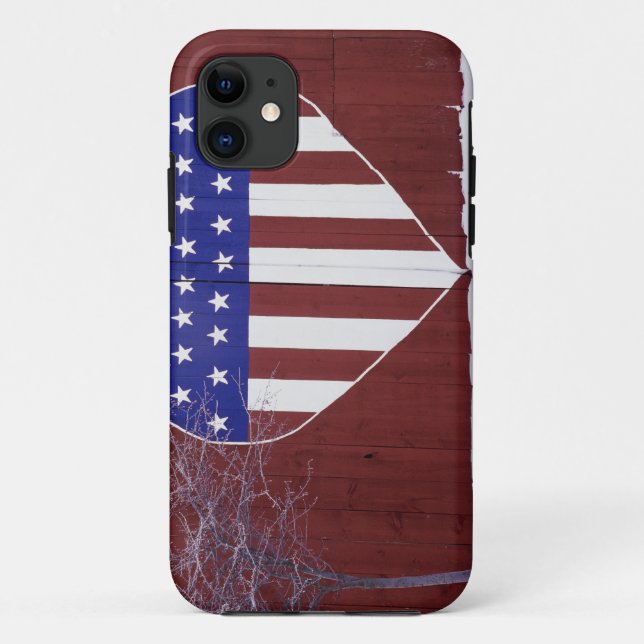 Heart-Shaped Stars and Stripes Case-Mate iPhone Case (Back)