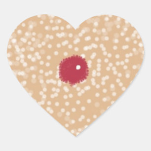 Heart-Shaped Sugar Cookie Stickers