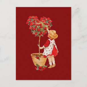 Heart Shaped Topiary Postcard