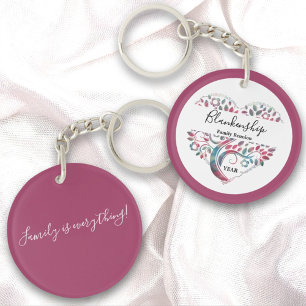 Heart Shaped Tree Family Reunion Template  Key Ring