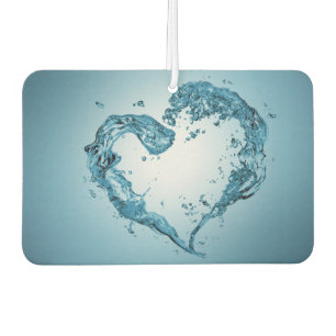 Heart-Shaped Water Splashes Car Air Freshener