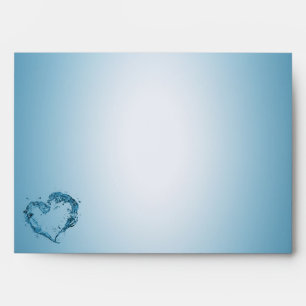Heart-Shaped Water Splashes Envelope