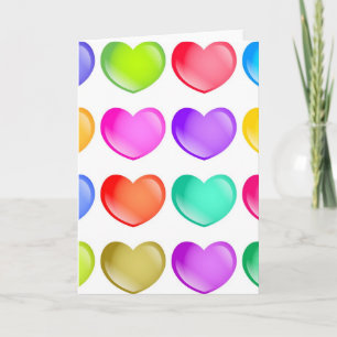 Heart Shapes Holiday Card