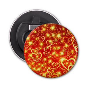 Heart Shapes Pattern-25622 Bottle Opener
