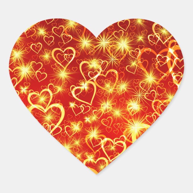 Heart Shapes Pattern-25622 Sticker (Front)